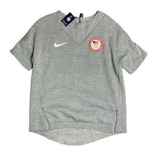 Nike Women's USA Olympic Team Tech Fleece Grey Sz Medium 807000-063 New With Tag
